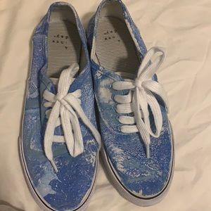 costume off brand vans- lightly worn, size 5.